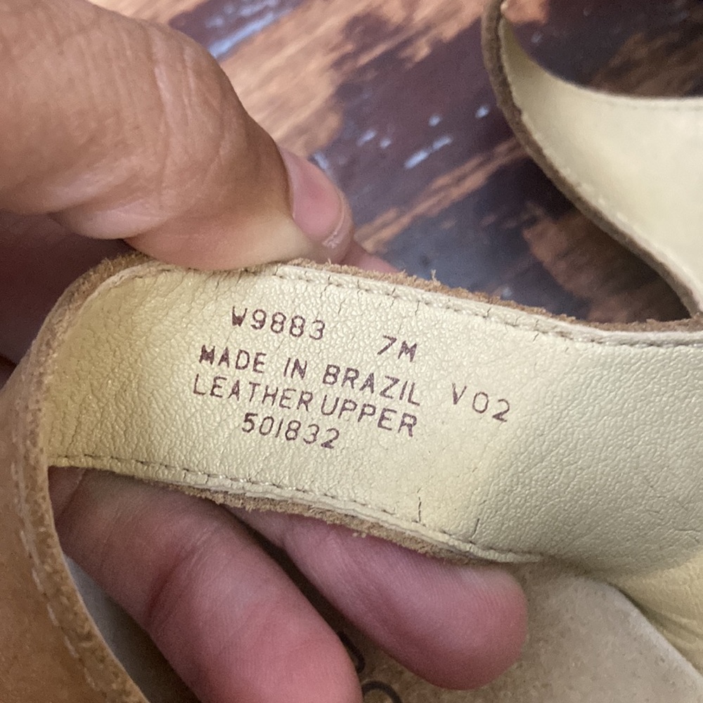 EUC Rockport Suede Open Toe Sandals Women’s Size 7 - Picture 7 of 7